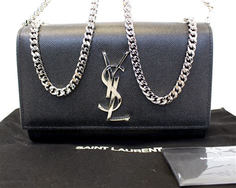 ysl purse black chain|black yves saint laurent bag.